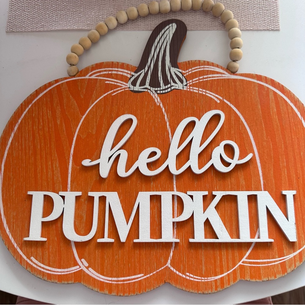 Pumpkin Sign